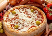 Mega promoção 50% Off, Pizza de 04 fatias (25cm)